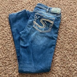 33/33 aiko baby boot silver jeans